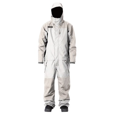 Person wearing a white full-body protective suit with hood and boot covers.