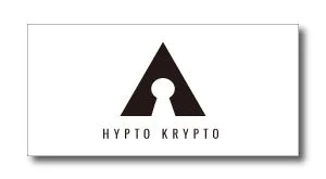 Logo: a black triangle with a circular keyhole in the center, and the text 'HYPO KRYPT0' beneath.