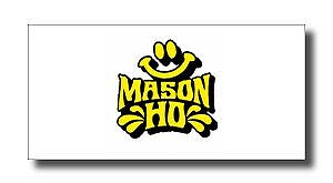 Mason Ho logo in yellow and black with bold lettering and a stylized graphic above the name.