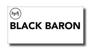 Black Baron logo with a small circular hyfi emblem in the top-left corner.