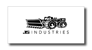 JS Industries logo featuring a stylized tractor and plow icon.