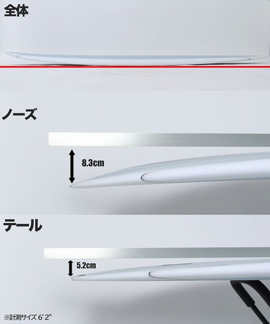 Product diagram of a pen-shaped device with nose 8.3 cm and tail 5.2 cm labels (overall view).